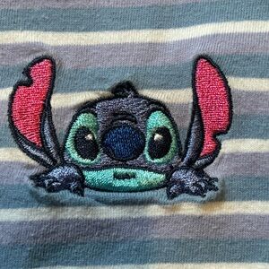 Disney Stitch Striped Baby Tee